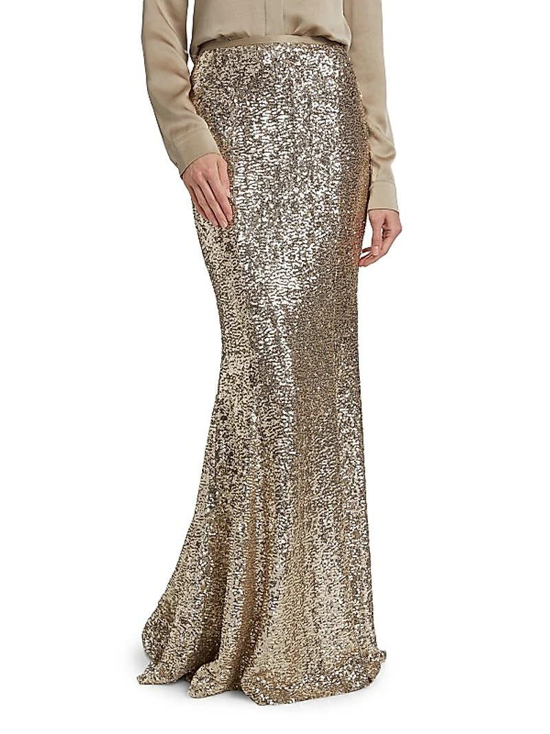 Sequin Mermaid Maxi Skirt