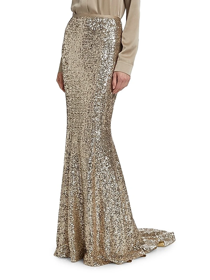 Sequin Mermaid Maxi Skirt