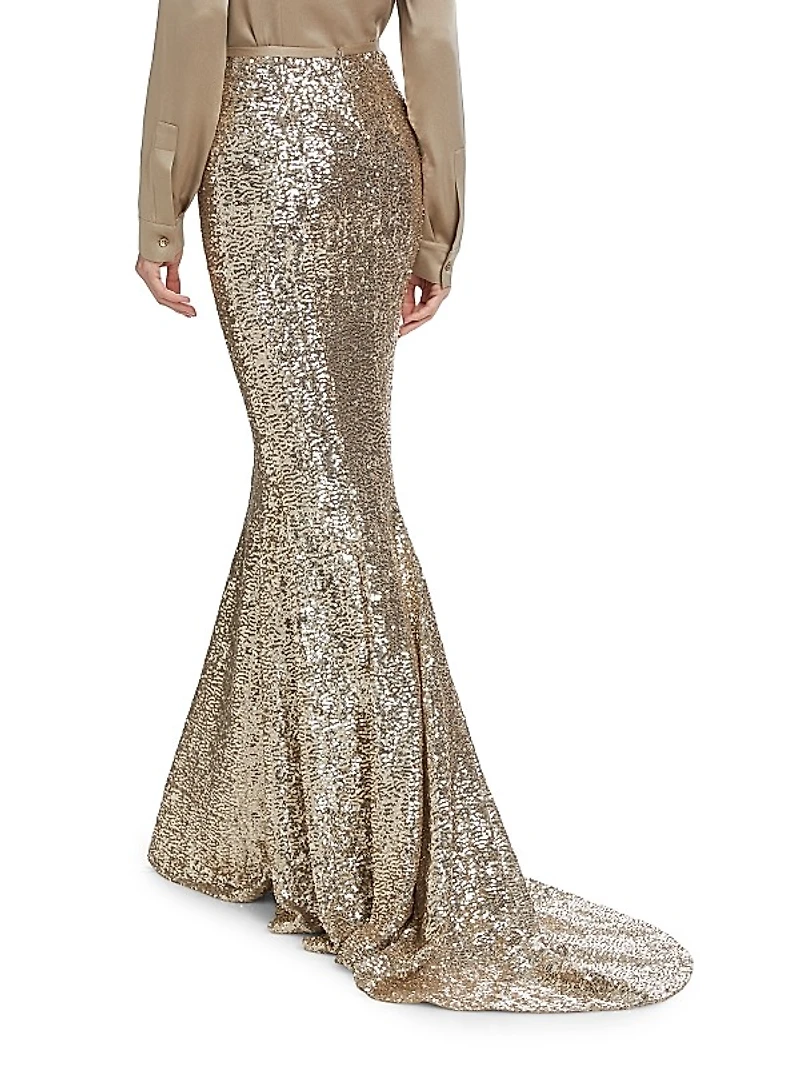 Sequin Mermaid Maxi Skirt