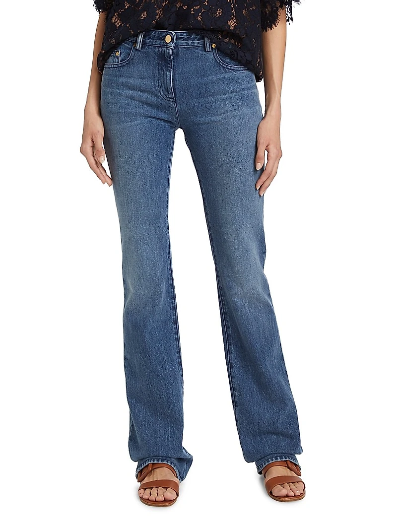 Stovepipe Boot-Cut Jeans