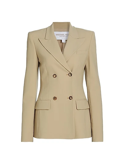 Georgina Wool Double-Breasted Blazer