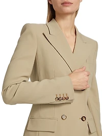 Georgina Wool Double-Breasted Blazer