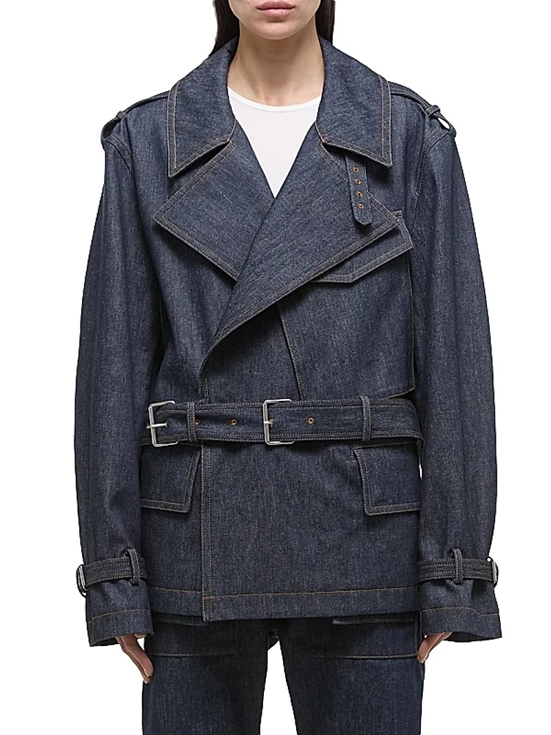 Denim Rider Trench Coat