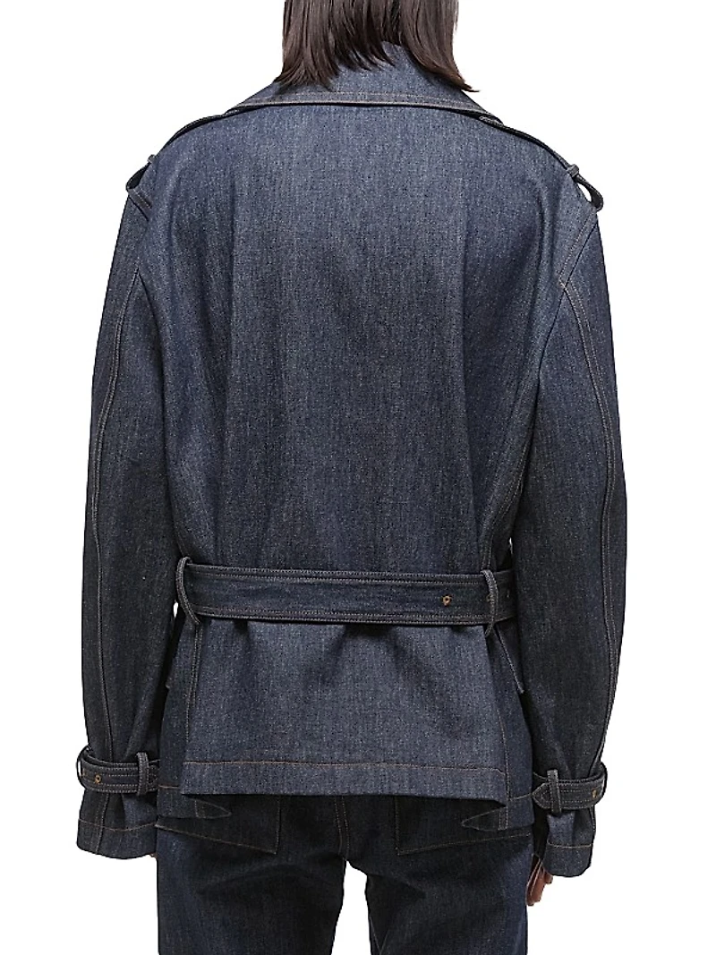 Denim Rider Trench Coat