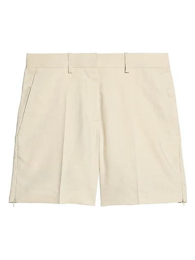 Mini Car Linen-Blend Shorts