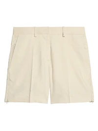 Mini Car Linen-Blend Shorts