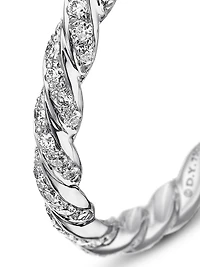 Pavé Petite Band Ring 18K White Gold