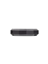 Faceted Band Ring Black Titanium