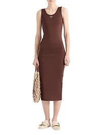Ribbed Knit Cotton Dress
