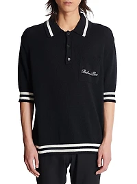 Logo-Embroidered Cotton-Blend Polo