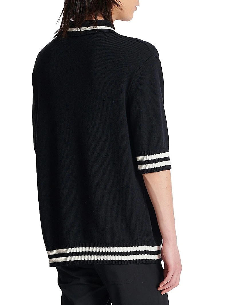 Logo-Embroidered Cotton-Blend Polo
