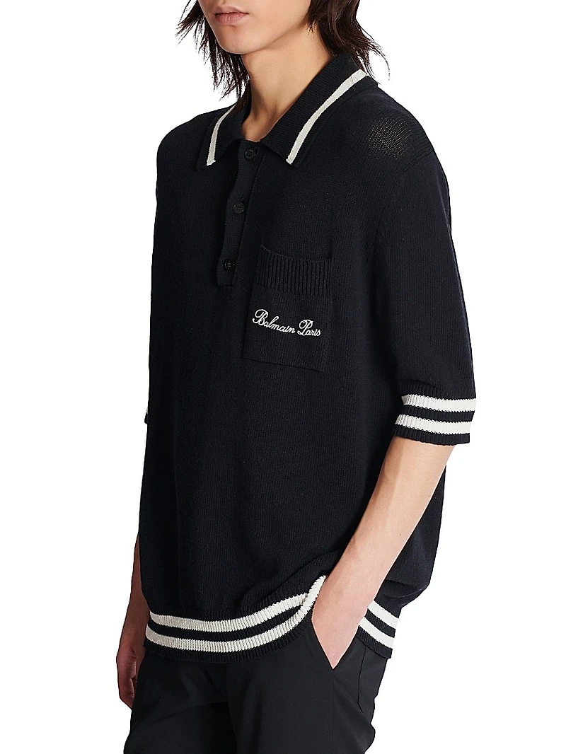 Logo-Embroidered Cotton-Blend Polo