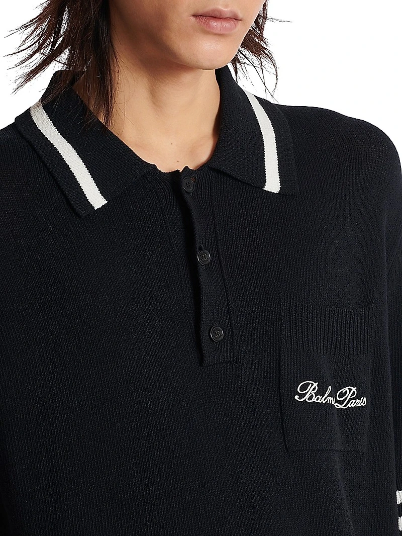 Logo-Embroidered Cotton-Blend Polo