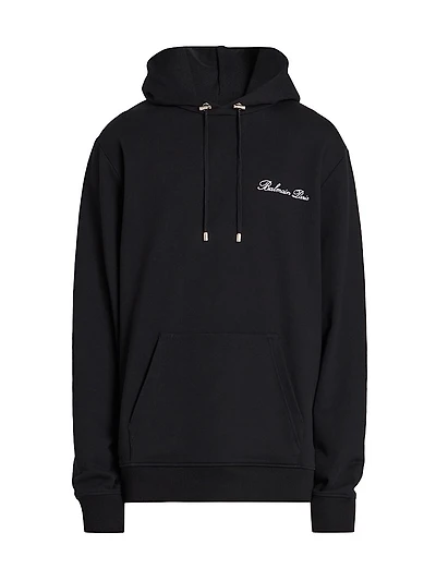 Logo-Embroidered Cotton Hoodie
