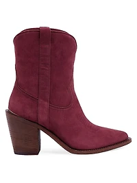 Leigh Anne 90MM Suede Ankle Booties