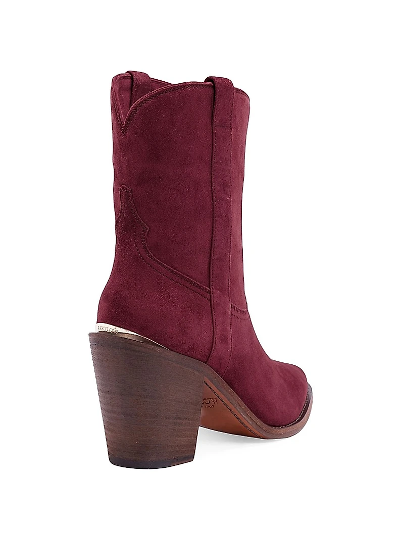 Leigh Anne 90MM Suede Ankle Booties