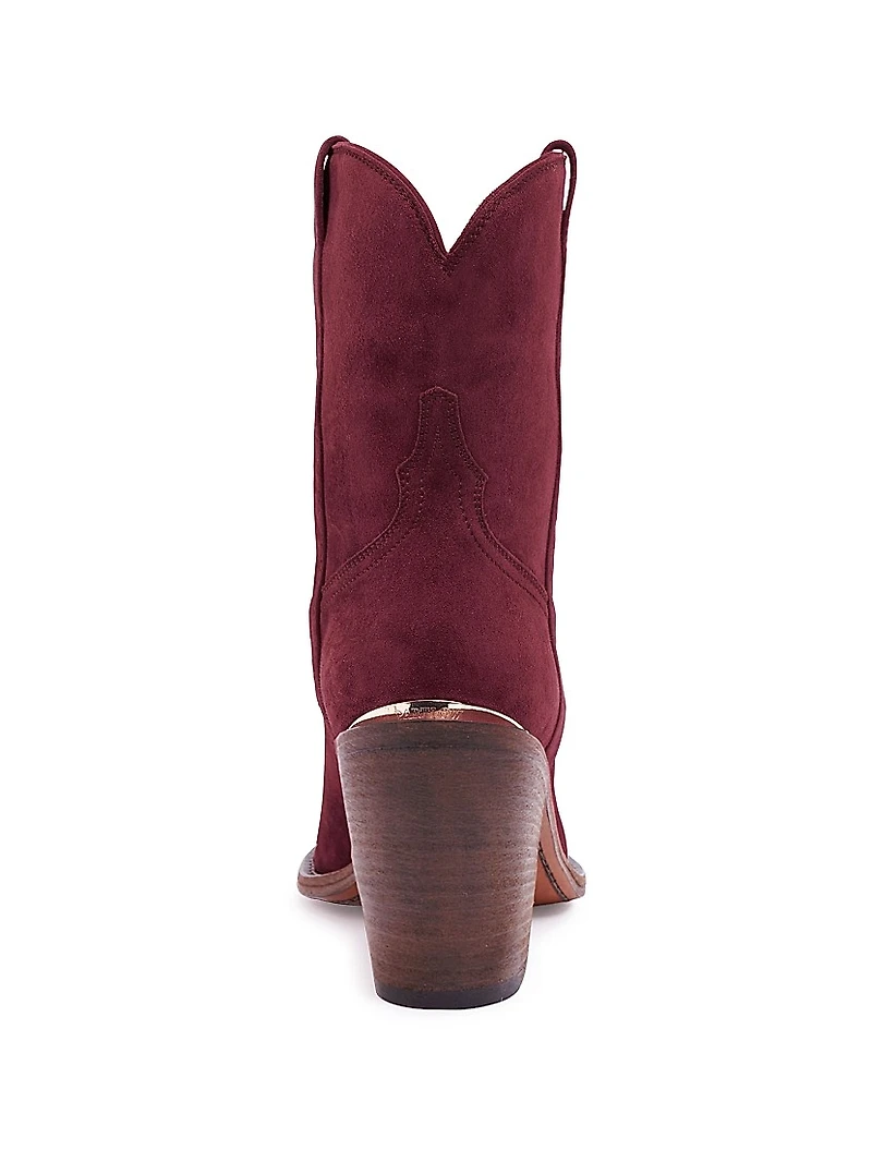 Leigh Anne 90MM Suede Ankle Booties