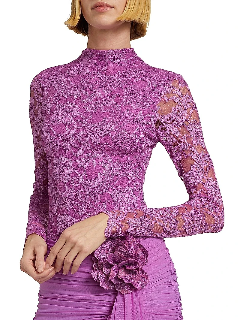 Embroidered Lace Minidress