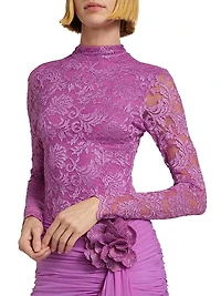 Embroidered Lace Minidress