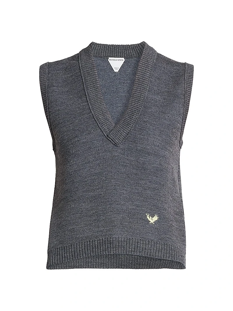 Logo Wool Sweater Vest