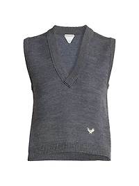 Logo Wool Sweater Vest