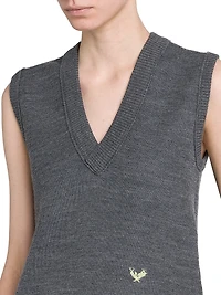 Logo Wool Sweater Vest