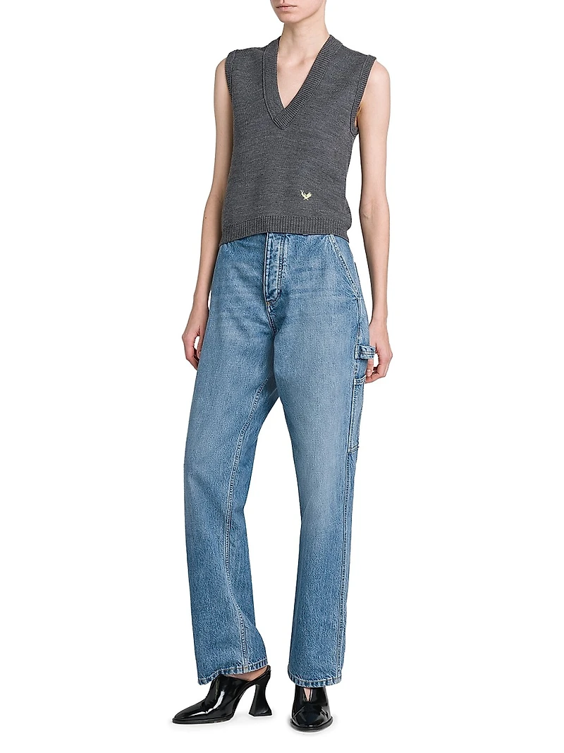 Logo Wool Sweater Vest