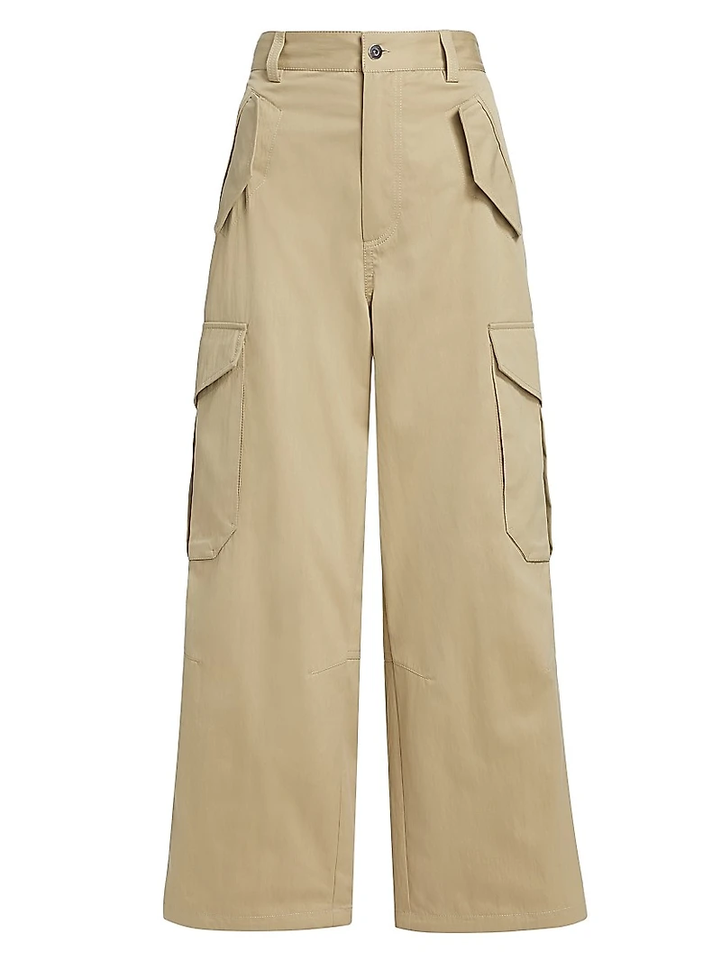Compact Cotton Twill Trousers