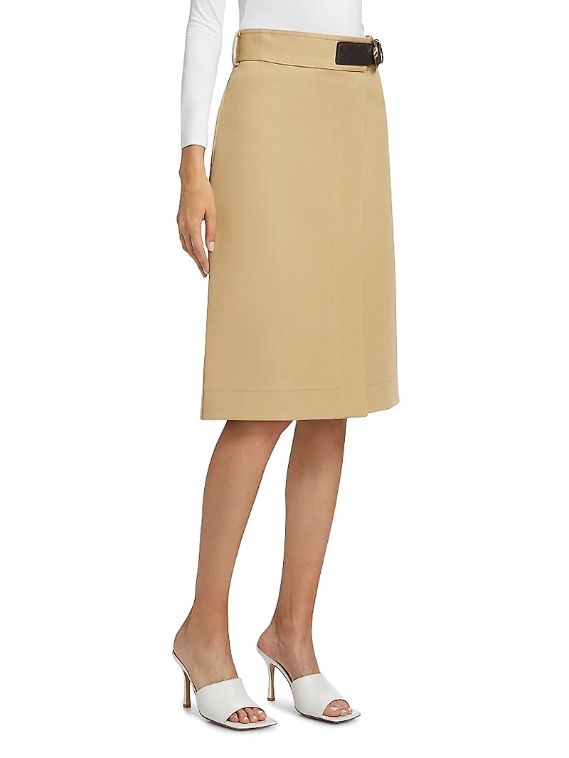 Double Cotton Canvas Skirt