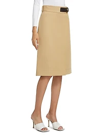 Double Cotton Canvas Skirt