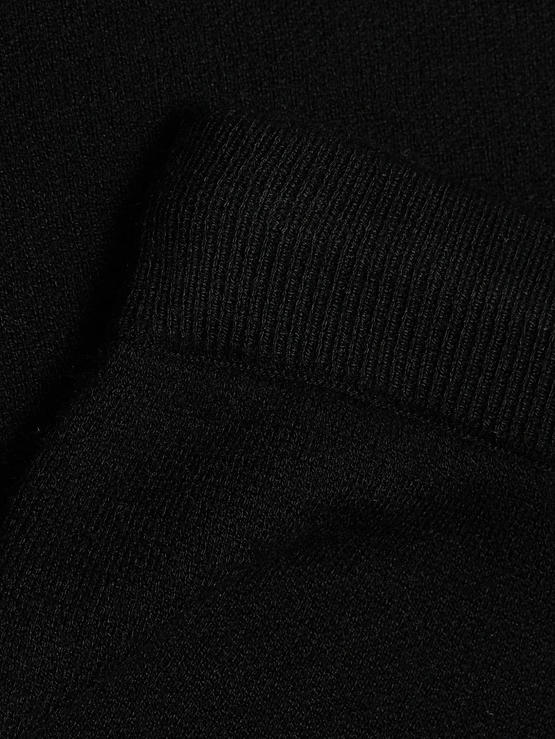 Stretch Knit Drawstring Miniskirt