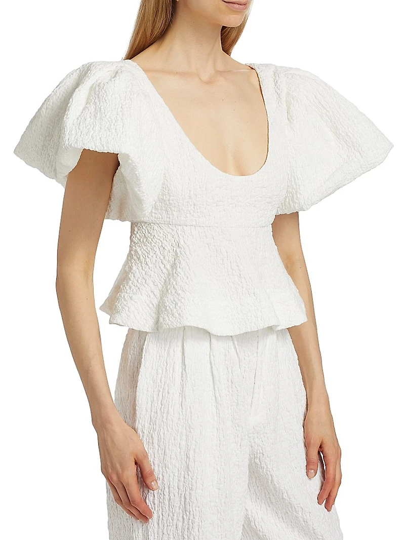 Jorden Ruffled Crop Top