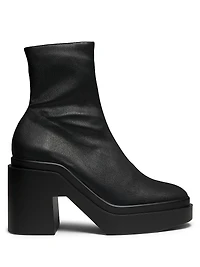 Nina 110MM Leather Platform Booties