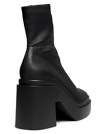 Nina 110MM Leather Platform Booties