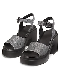 Nelio 100MM Metallic Platform Sandals