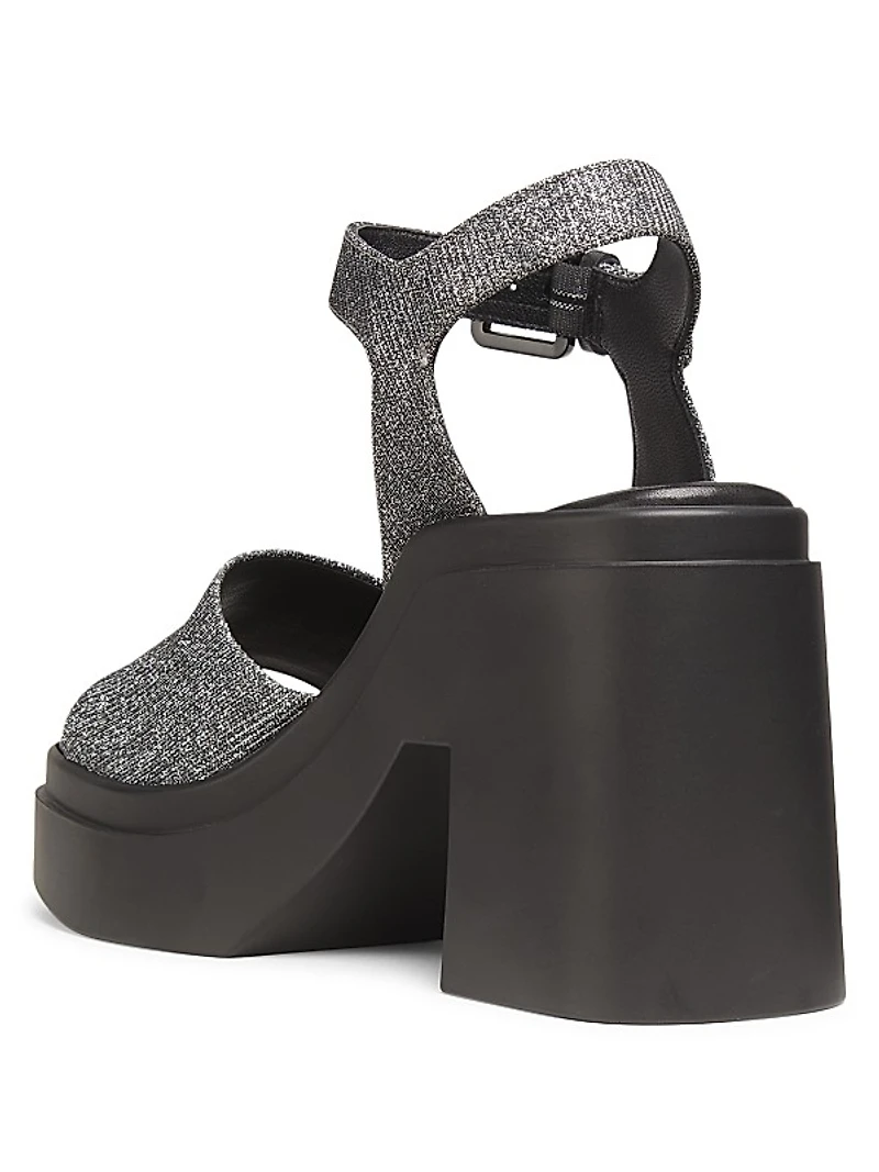 Nelio 100MM Metallic Platform Sandals
