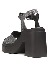Nelio 100MM Metallic Platform Sandals
