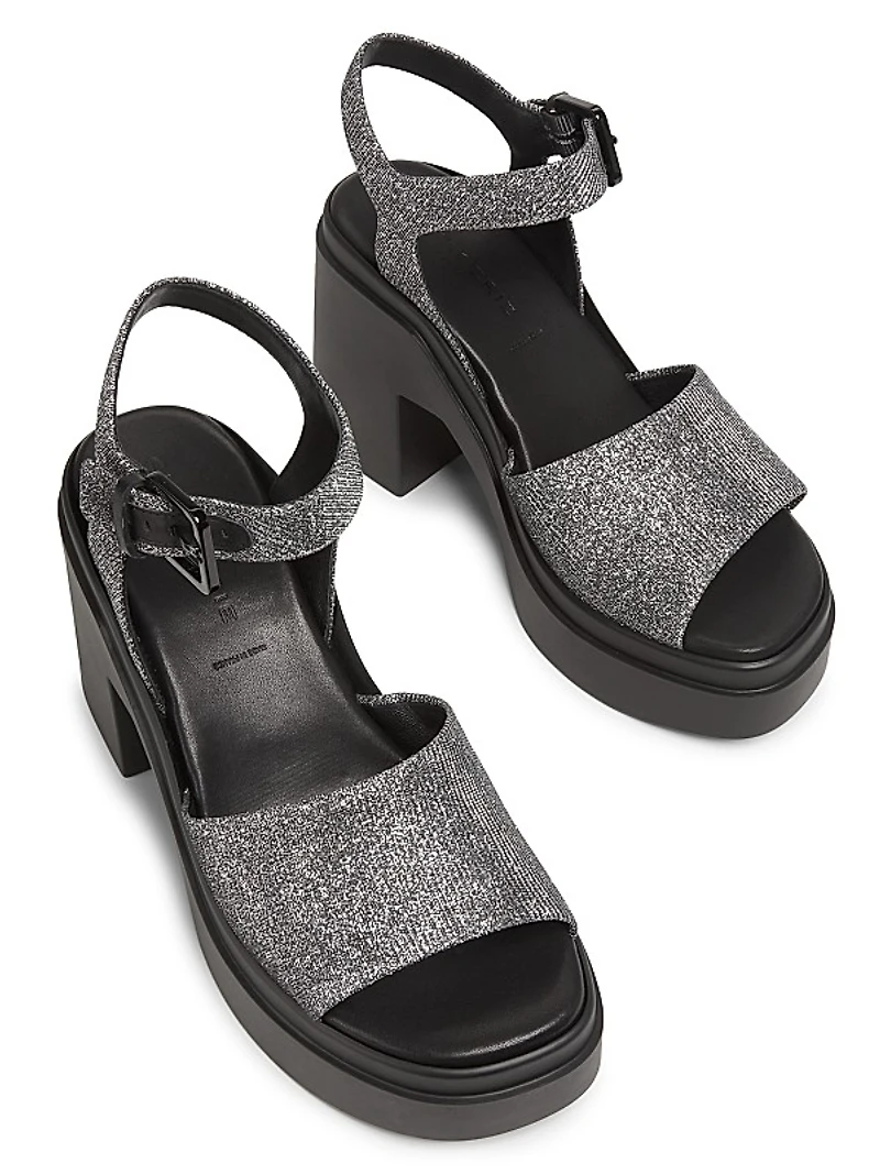 Nelio 100MM Metallic Platform Sandals