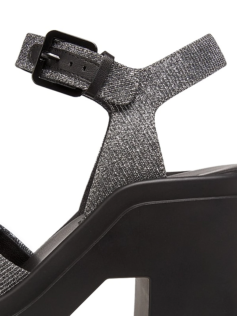 Nelio 100MM Metallic Platform Sandals