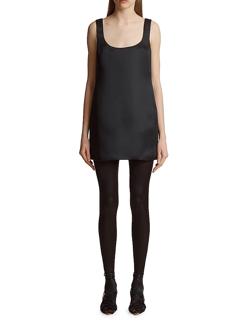 Pranta Silk Minidress