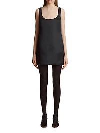 Pranta Silk Minidress