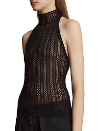 Benedetta Knit Halterneck Top