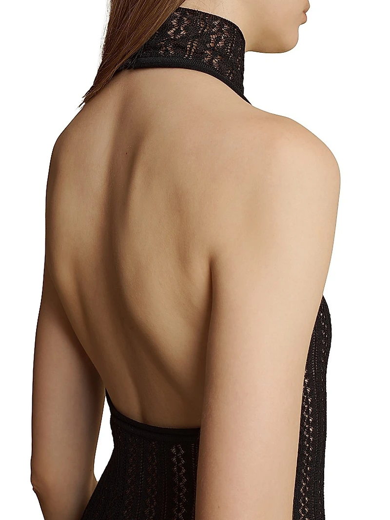 Benedetta Knit Halterneck Top