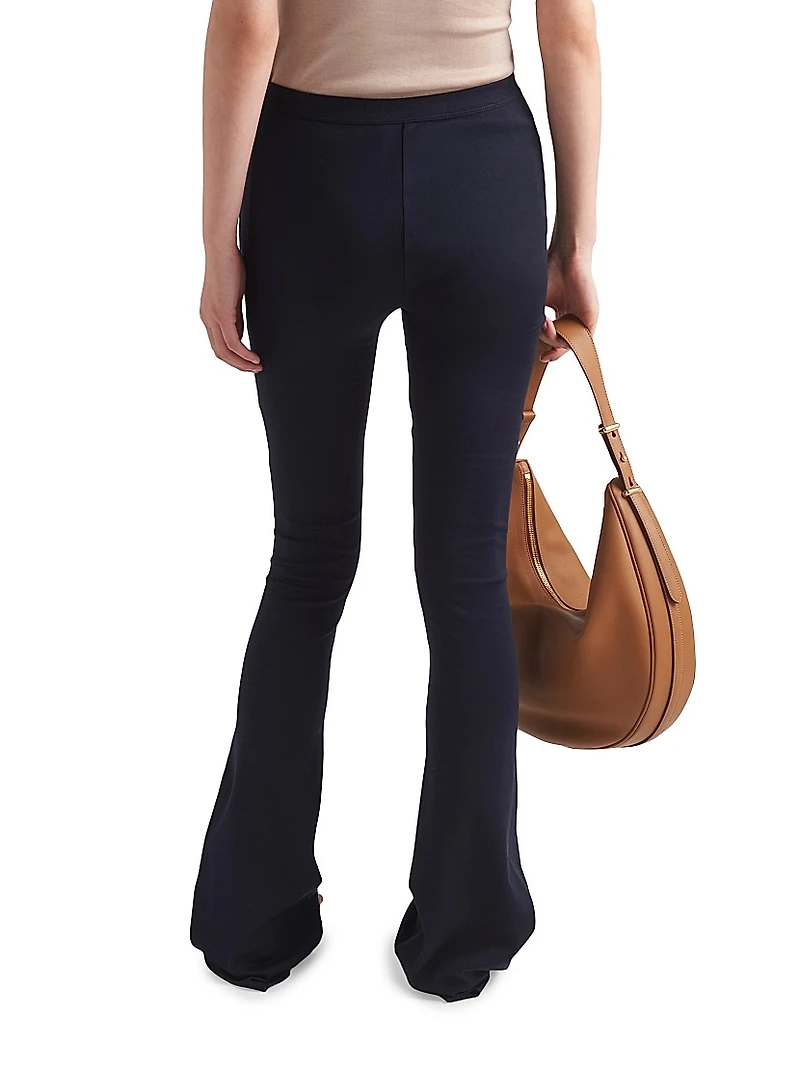 Ribbed Knit Cotton Pants