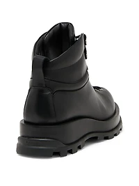 Hybrid Leather Ankle Boots