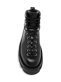 Hybrid Leather Ankle Boots