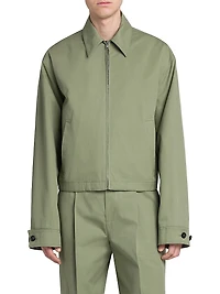 Double-Zip Cotton Work Jacket