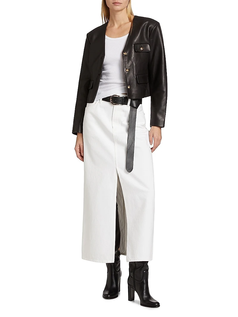 Leif Denim Maxi Skirt