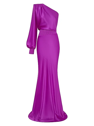 Don't Look Now One-Shoulder Gown