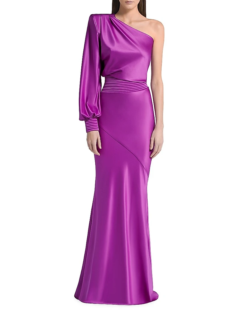 Don't Look Now One-Shoulder Gown